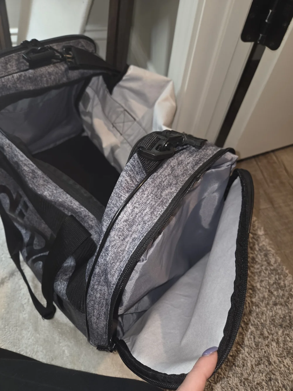 Adidas Grey Duffel Bag